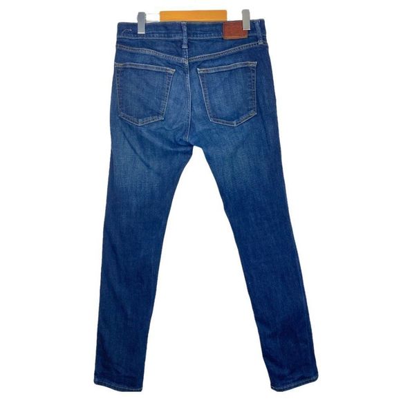 Abercrombie mens Blue Dark Wash Felix Super Slim Stretch Denim Jeans US 31 X 30 - Picture 5 of 12